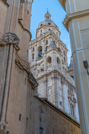 The Cathedral Church of Saint Mary, Catholic church in the city of Murcia, Spainの写真素材