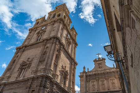 The Cathedral Church of Saint Mary, Catholic church in the city of Murcia, Spainの写真素材