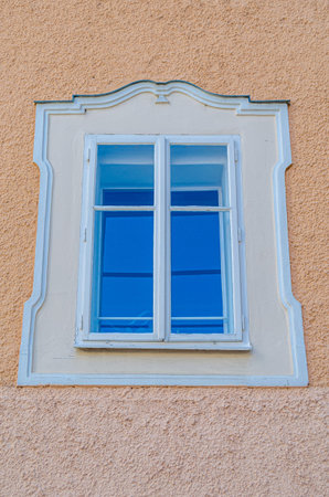 Architectural detail, facades in the old town of Salzburg, Austria