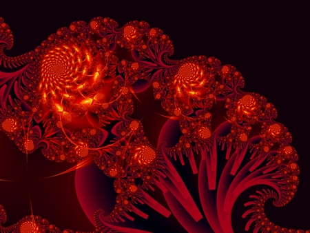 Dark fractal fantasy, digital artwork for creative graphic design.の写真素材