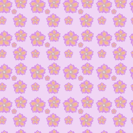 Seamless geometric pattern abstract with floral design.の写真素材