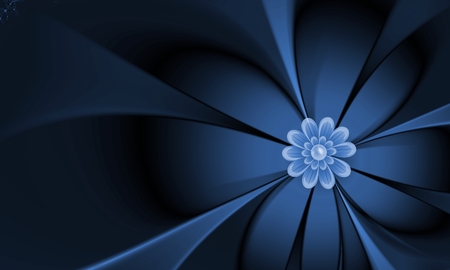 Fractal flower, digital artwork for creative graphic design. Template for inserting text.の写真素材