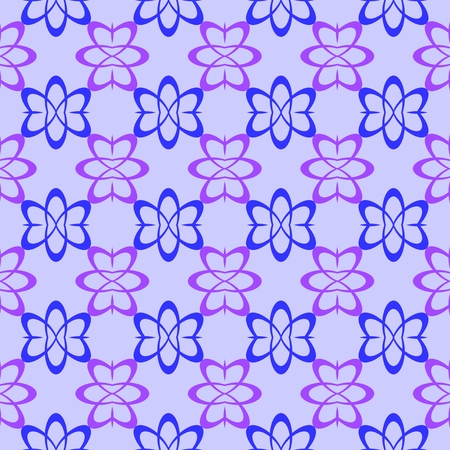 Seamless floral pattern. Geometric abstract background with flower design.の写真素材