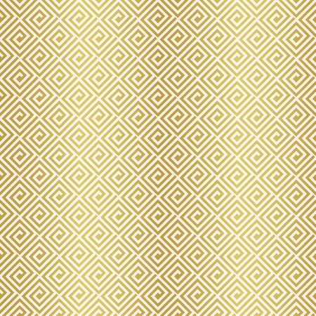 Gold background with seamless pattern, suitable as wrapping paper.Gold paper with seamless abstract pattern. Imitation of gold.の写真素材