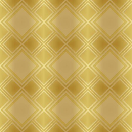 Golden seamless pattern as imitation metal foil.3D background for printing on wrapping paper. Gold...