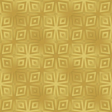 Gold paper for printing. Seamless pattern. Gold background with decor. Imitation metal foil.の写真素材