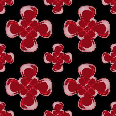 Seamless background with precious stones with decorative elements.Regular pattern with glass...