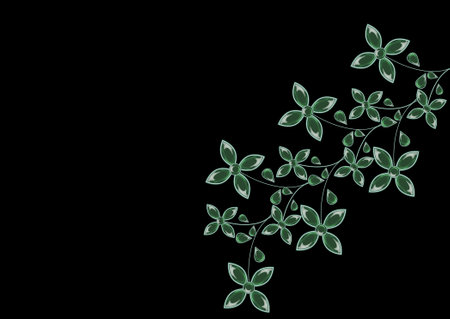 Template with jewelry and colored stones as a background for printing invitations, cards and others.の写真素材