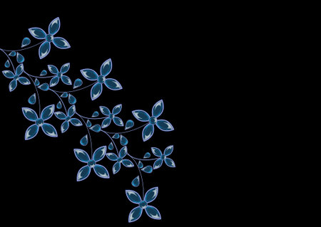 Template with jewelry and colored stones as a background for printing invitations, cards and others.の写真素材