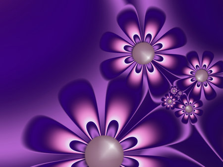Fractal image as a beautiful template for inserting text in purple color. Background with flowers. Graphic design of business cards, greeting cards, labels, stickers, computer backgrounds.の写真素材