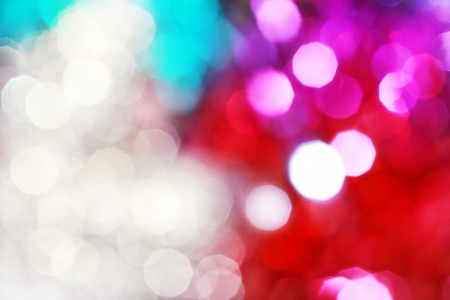 Colourful Christmas Lights Abstract Backgroundの写真素材