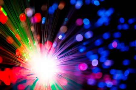 Multicolor optical fiber lighting , dofの写真素材