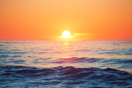Beautiful sunrise over the horizon