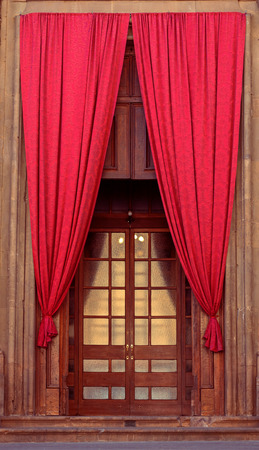 Old medieval door in a royal palaceの写真素材