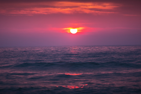Beautiful cloudscape over the sea, sunrise shot