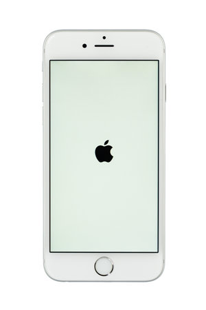 Varna, Bulgaria - November 17, 2015: Cell phone model Iphone 6s has LED-backlit IPS LCD, 12 MP camera, and iOS 9. Announced 2015, Septemberのeditorial素材