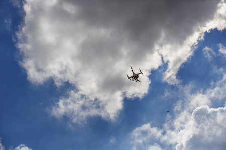 Flying droneの写真素材