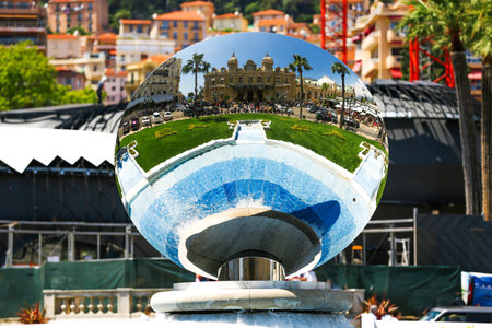 Monaco 02.June 2014, Monte Carlo Grand Casino. One of the world's first major casinos is situated on the Place du Casino in Monte-Carlo.のeditorial素材