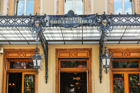 Monaco 02.June 2014, Monte Carlo Grand Casino. One of the world's first major casinos is situated on the Place du Casino in Monte-Carlo.のeditorial素材