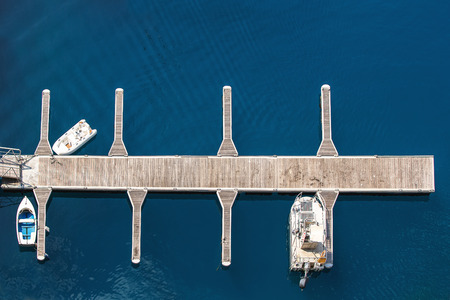 Arial view of Monte Carlo harbour in Monaco. Azur coast.