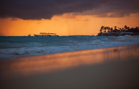 Exotic Beach in Dominican Republic, Punta Canaの写真素材
