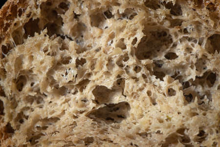 Whole grain bread texture background