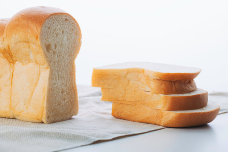 Bread homemade isolated on white background