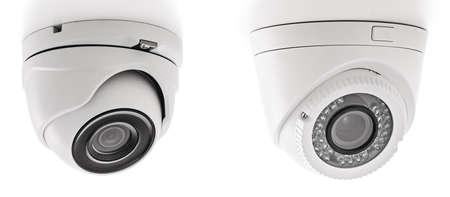 Security Camera isolated on white backgroundの写真素材