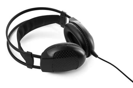 Headphones isolated on white backgroundの写真素材