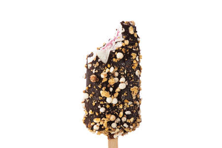 Ice cream isolated on white backgroundの写真素材