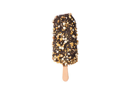 Ice cream isolated on white backgroundの写真素材