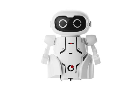 Modern design  ai robot, isolated on white backgroundの写真素材