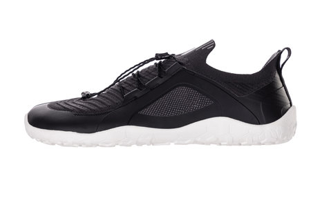 Barefoot shoes with flexible sole for training outdoor, fitness, trekking, walking, running isolated on white backgroundの写真素材