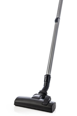 Vacuum cleaner for house cleaning services isolated on the white background, clean sweeper for floor and carpet.の写真素材