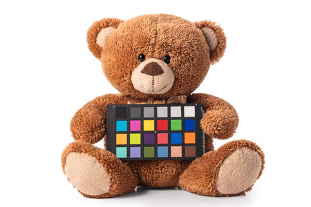 Soft plush brown teddy bear toy for kidsの写真素材