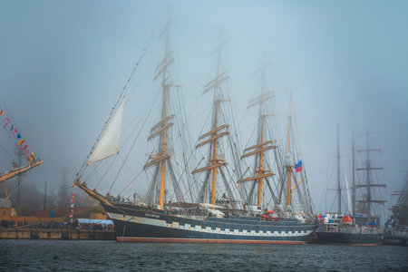 Varna , Bulgaria - May  1, 2014: Black Sea Tall Ships Regatta and Port Varna, Spring Festivalのeditorial素材
