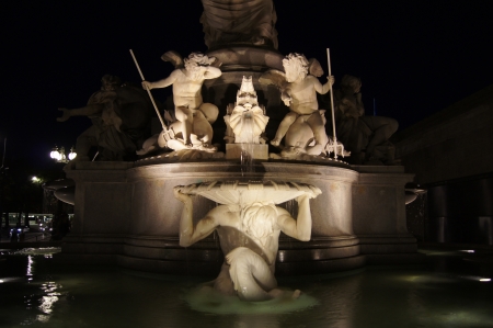 Vienna fountain の写真素材