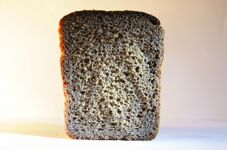 Texture slice of rye bread            