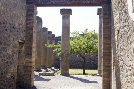 The entrance to the courtyard villa in Pompeii