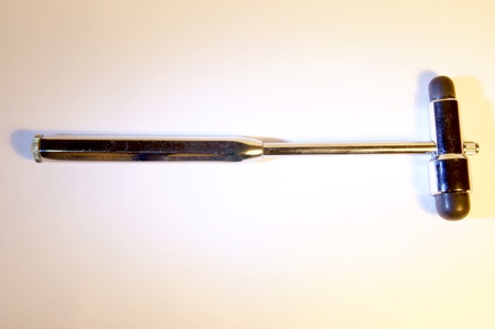 Neurological hammer on a white background     