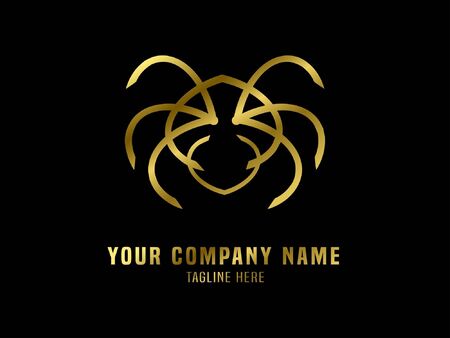 Abstract Logo Vector Gradient Spiderのイラスト素材