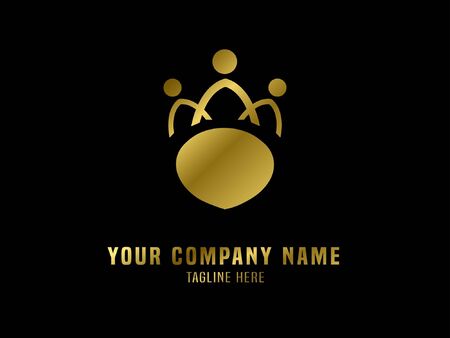 Abstract Logo Vector Gradient Ringのイラスト素材