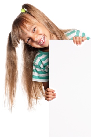 Little girl with white blankの写真素材