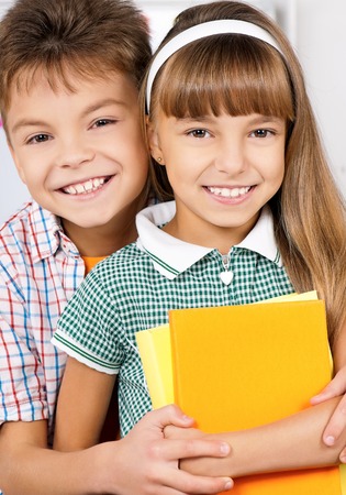 Brother and sisterの写真素材