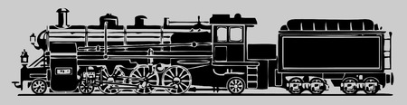 old locomotiveのイラスト素材