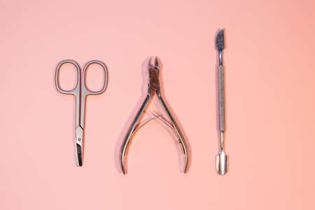 manicure tools for nail artists and beauty salonsの写真素材