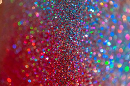 Creative bokeh. Abstract colorful background. Selective focus. Template for design. Space for text.の写真素材
