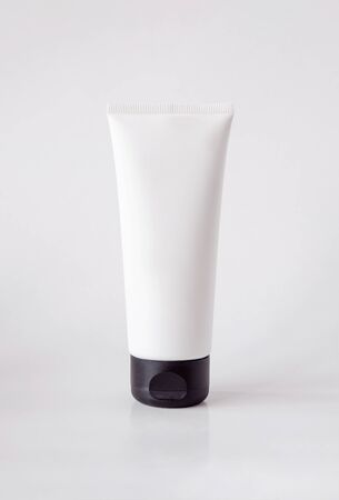 Minimalistic mockup cosmetic packaging. Mock-up for branding and label.の写真素材