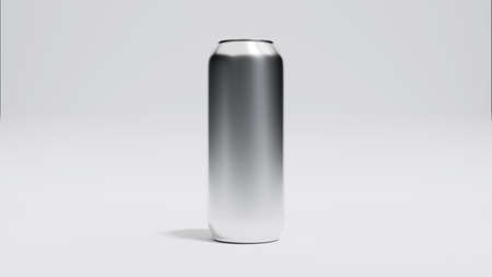 Aluminum can for beer or soda water. Mock-up for branding and label. 3D renderの写真素材
