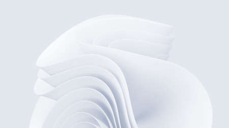 Creative shapes conceptual background. Abstract light color wallpaper. 3d-renderingの写真素材